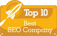 Top 10 best SEO company badge